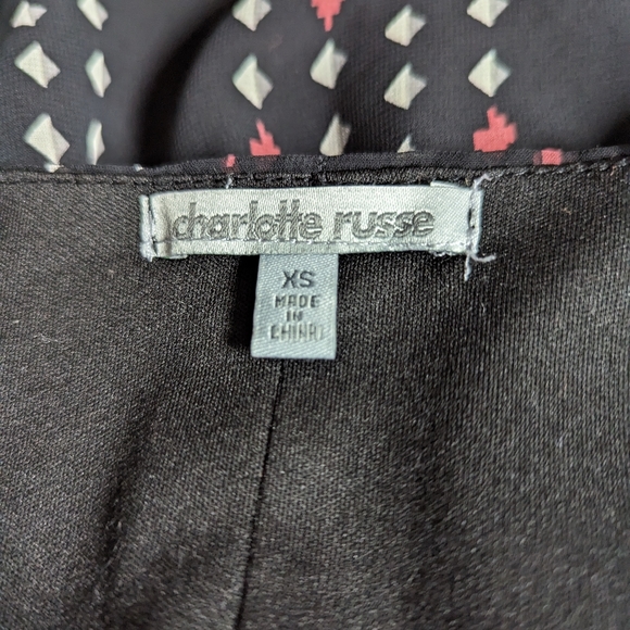 Charlotte Russe pattern high low dress. 731 - Picture 3 of 6